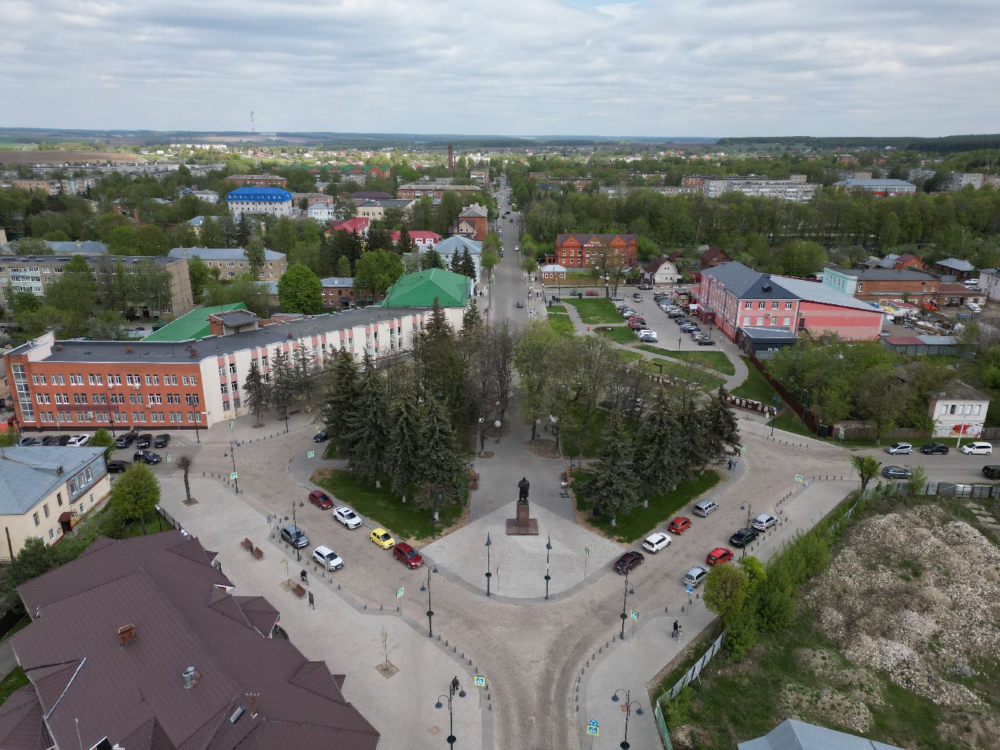 видео с коптера, зарайск, советская,