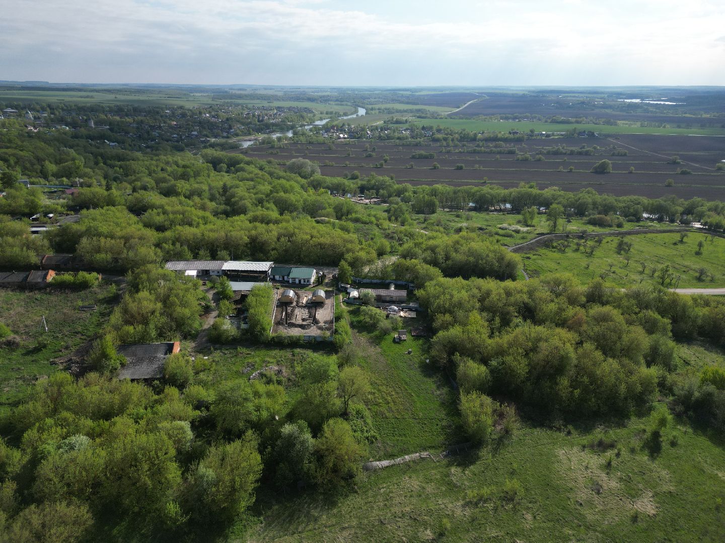 видео с коптера, зарайск, кемпинг,