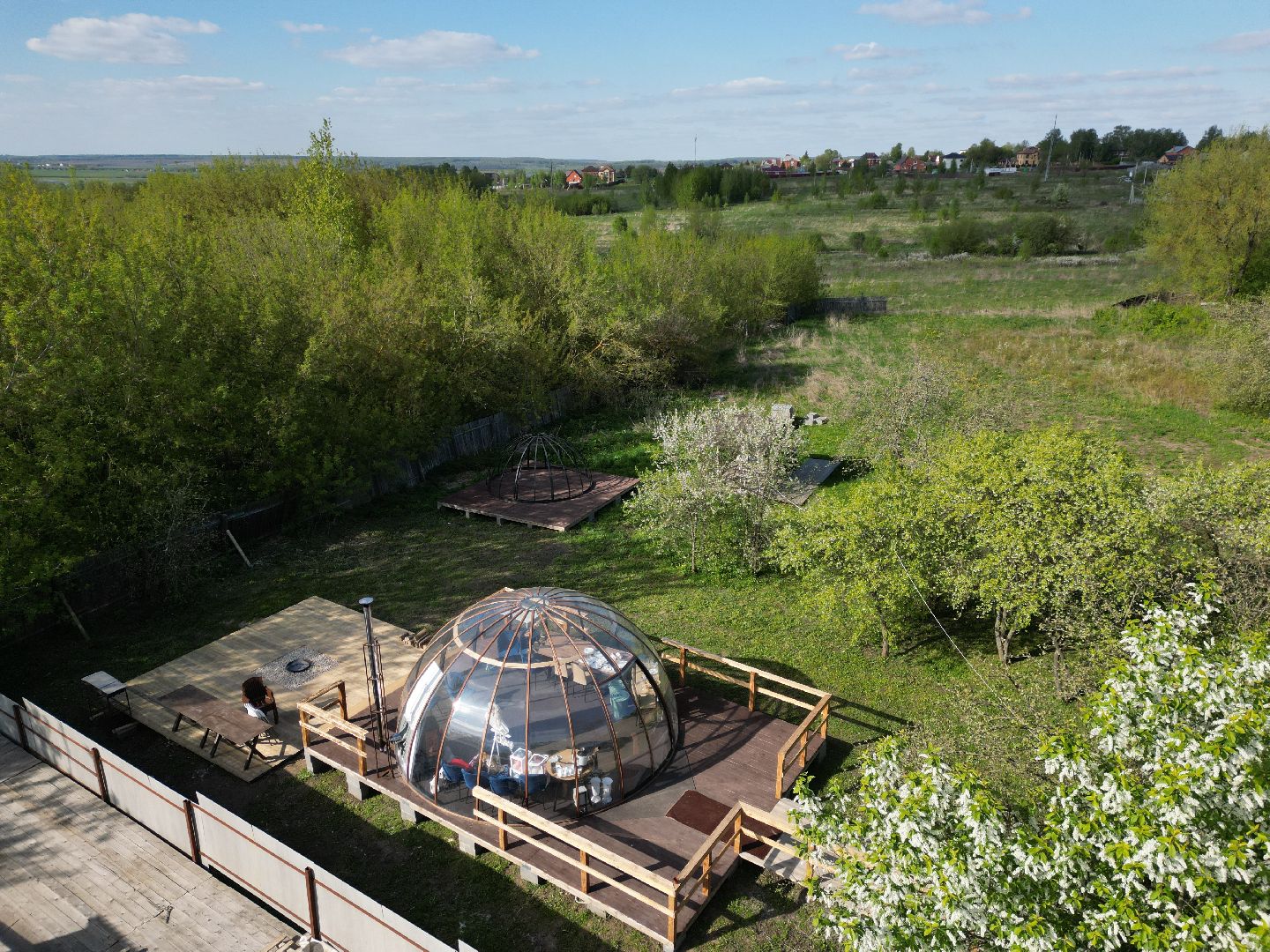 видео с коптера, зарайск, кемпинг,