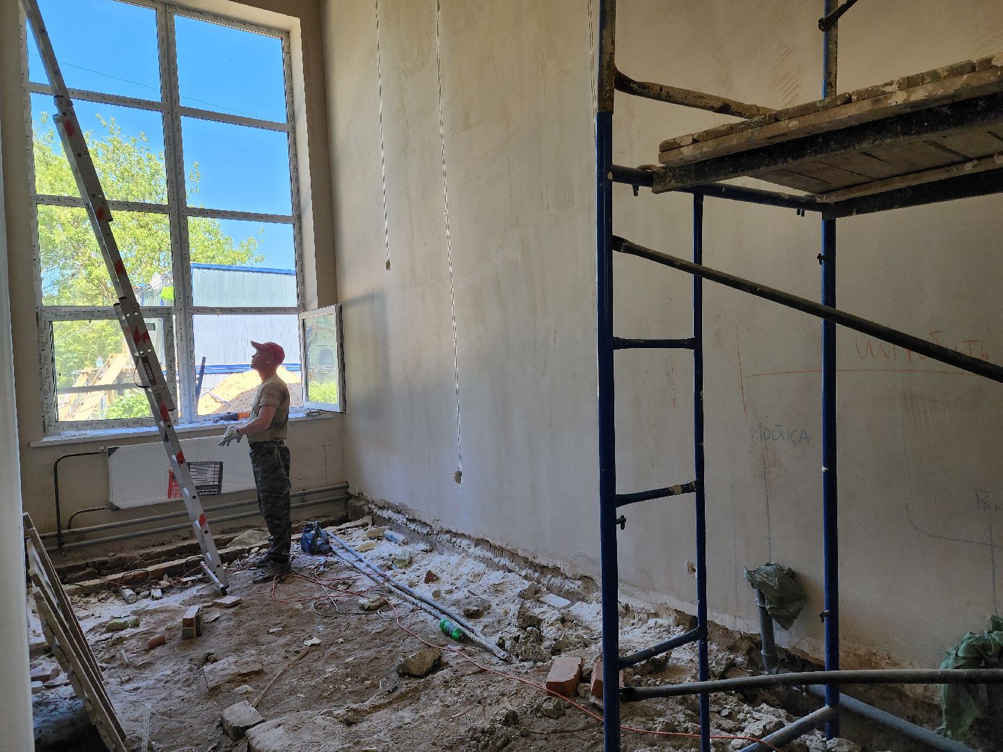 строительство, ремонт, жители, общество, цо 8, ремонт школы,