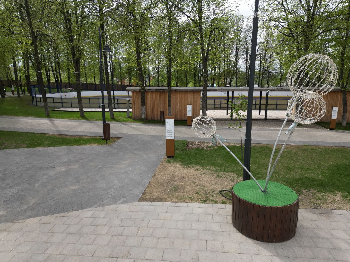 видео с коптера, парк, зарайск,