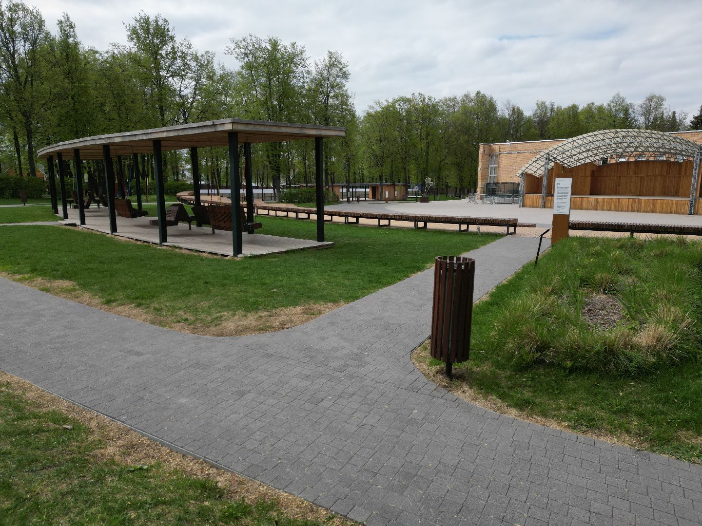 видео с коптера, парк, зарайск,