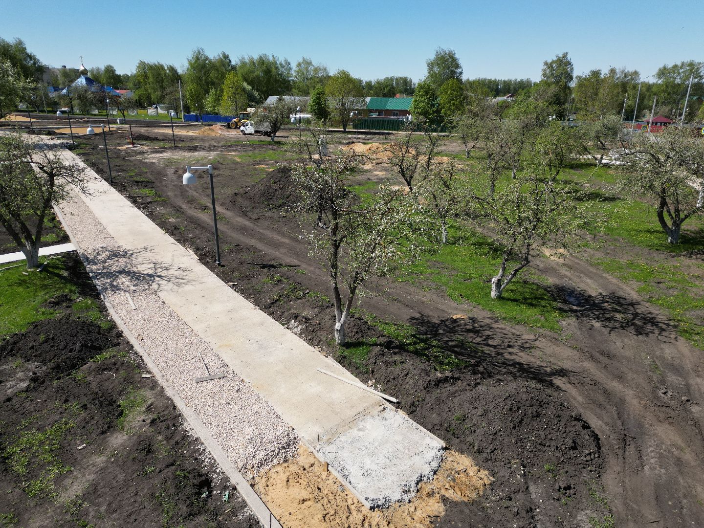 видео с коптера, парк, серебряные пруды,