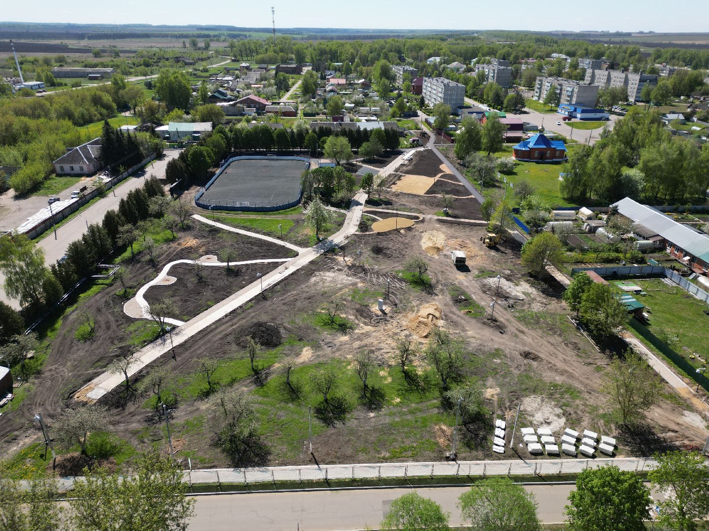 видео с коптера, парк, серебряные пруды,