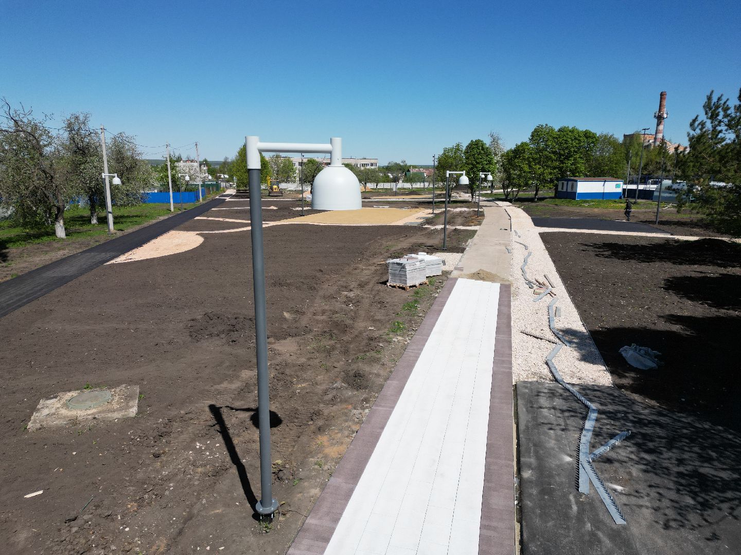 видео с коптера, парк, серебряные пруды,