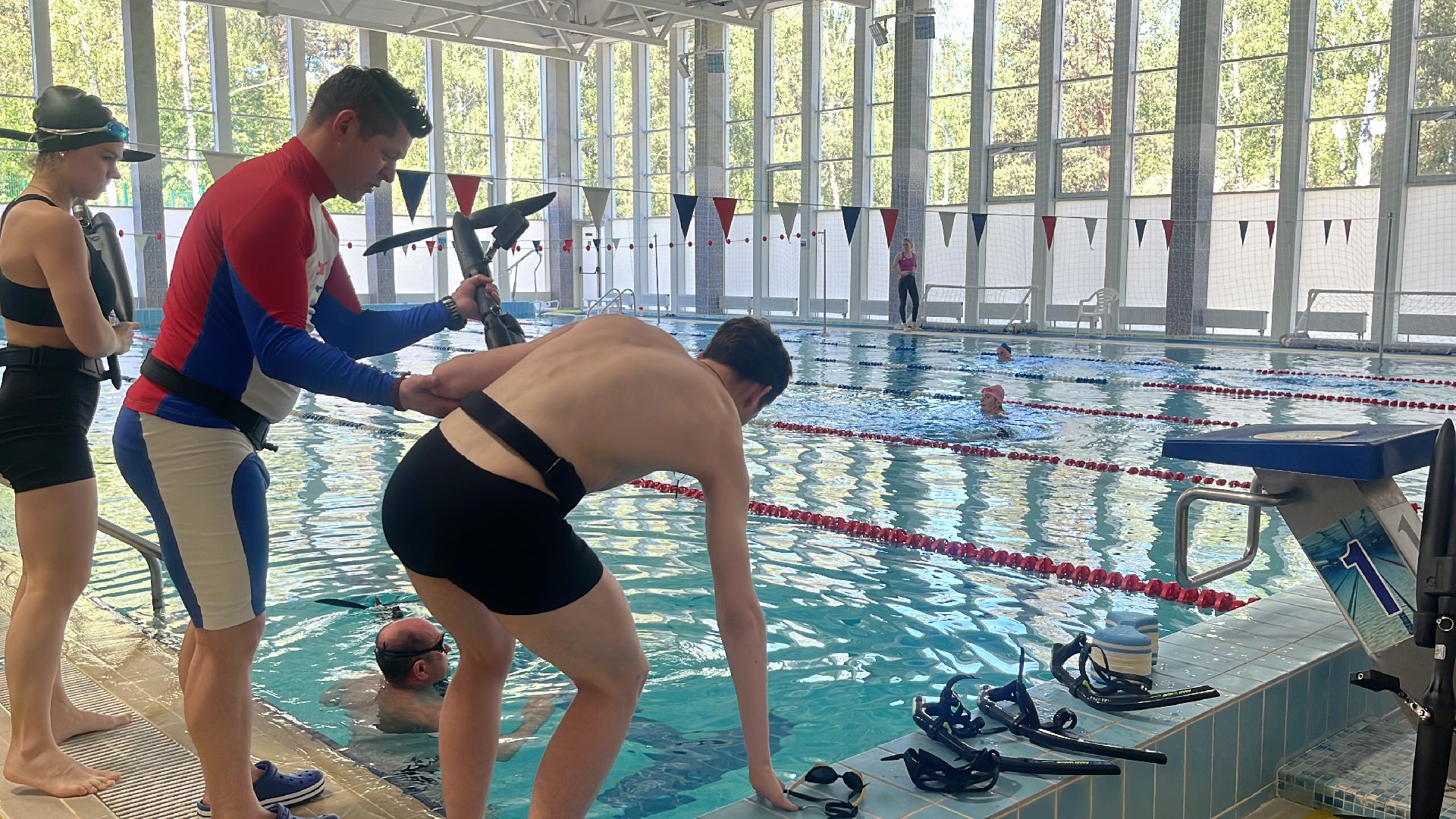 плавание, велосипед,