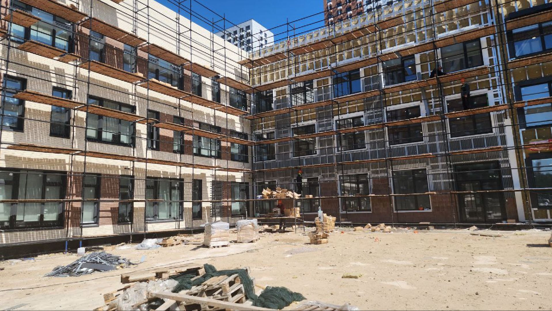 люберцы, строительство, новая школа, спортивная площадка, стадион,