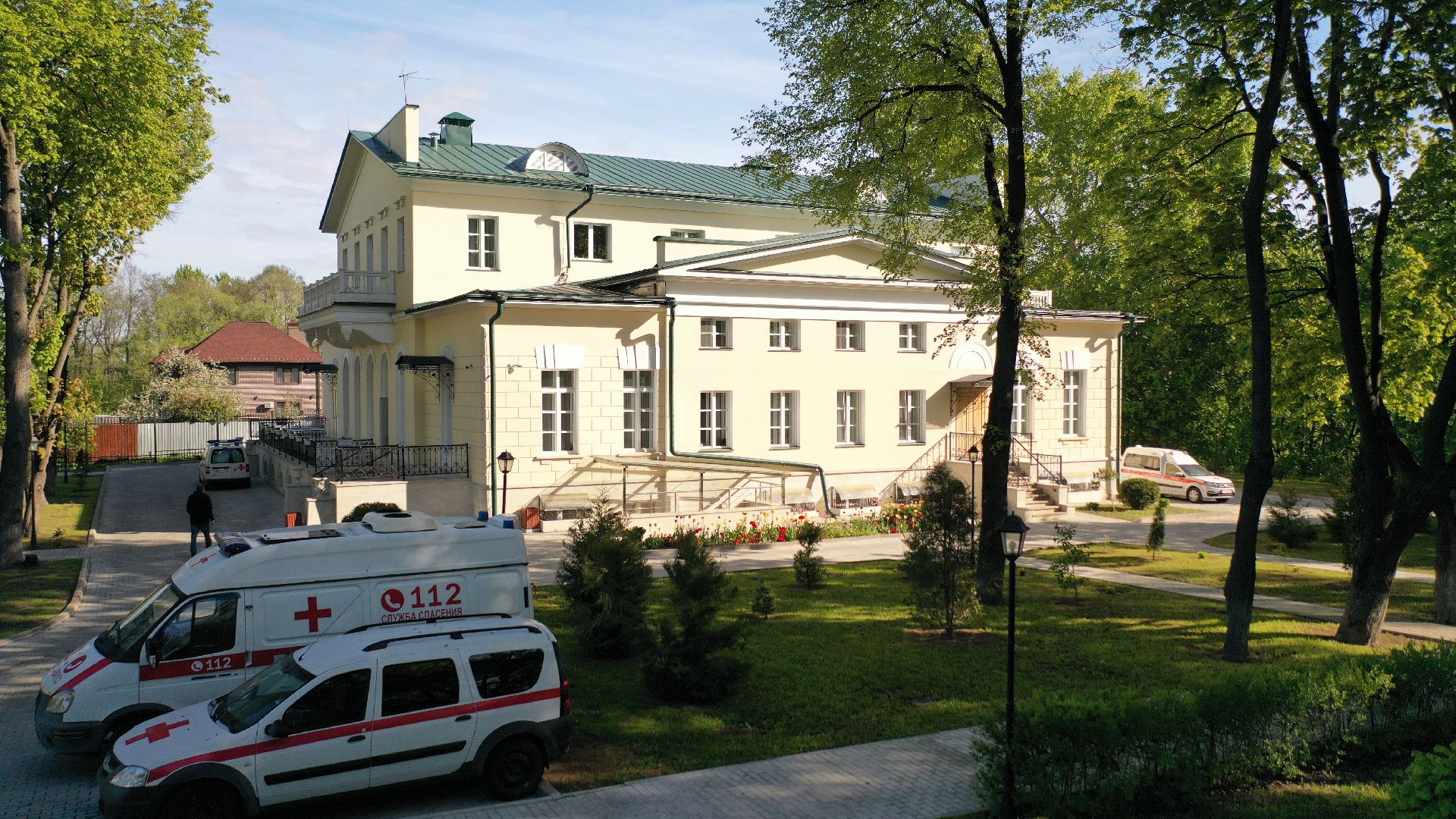 видео с коптера, хоспис, домодедово,