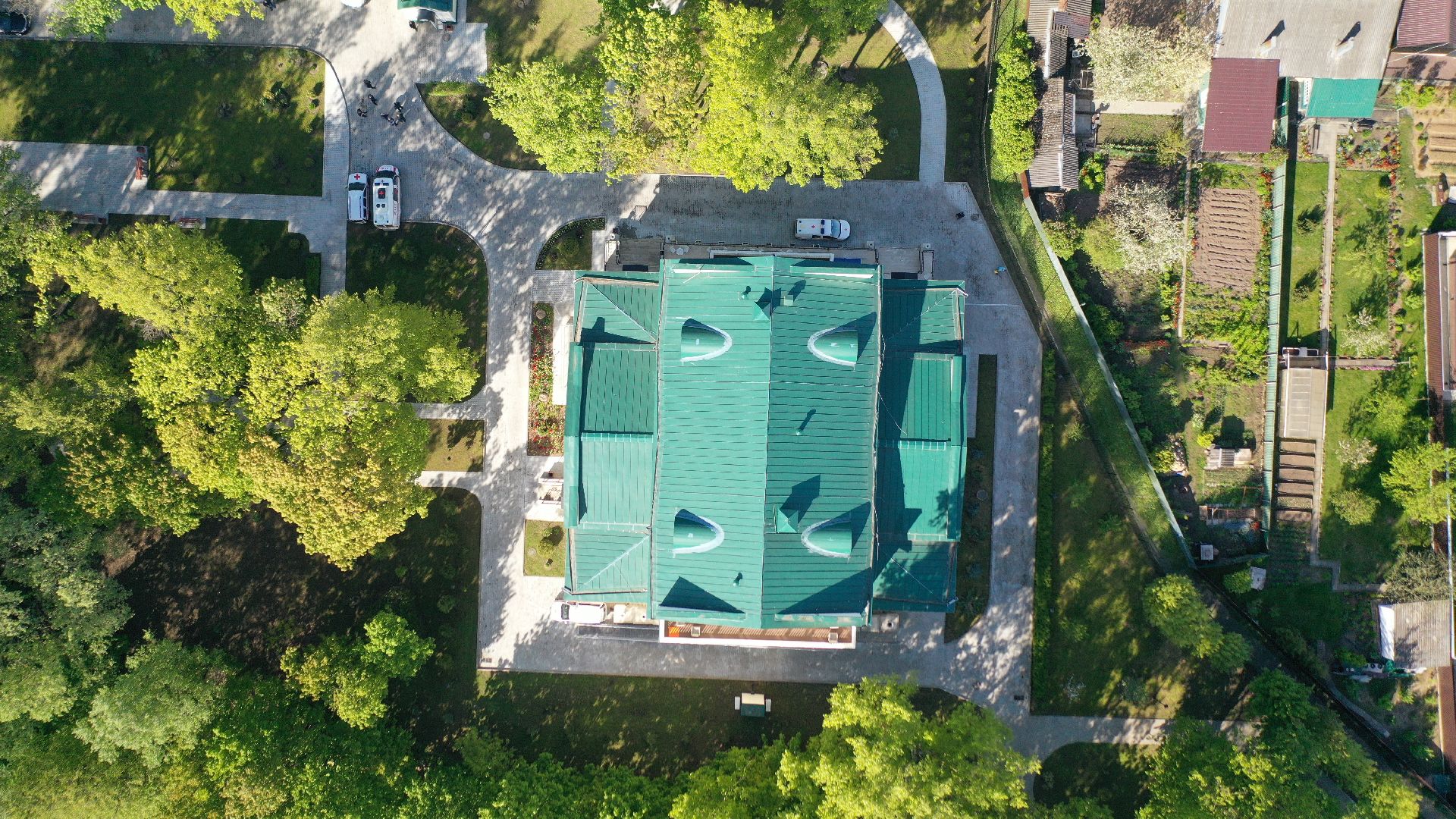 видео с коптера, хоспис, домодедово,