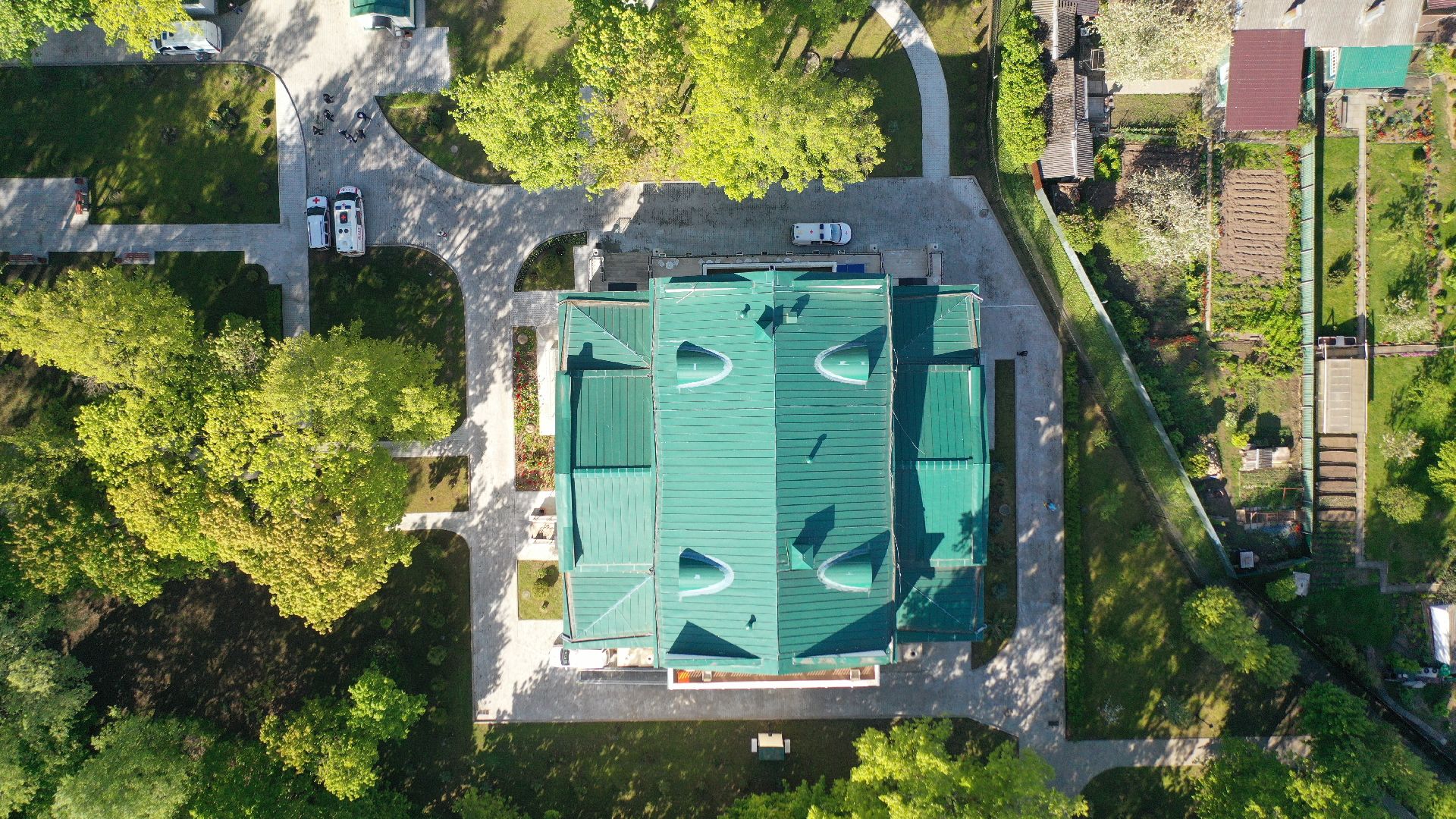 видео с коптера, хоспис, домодедово,