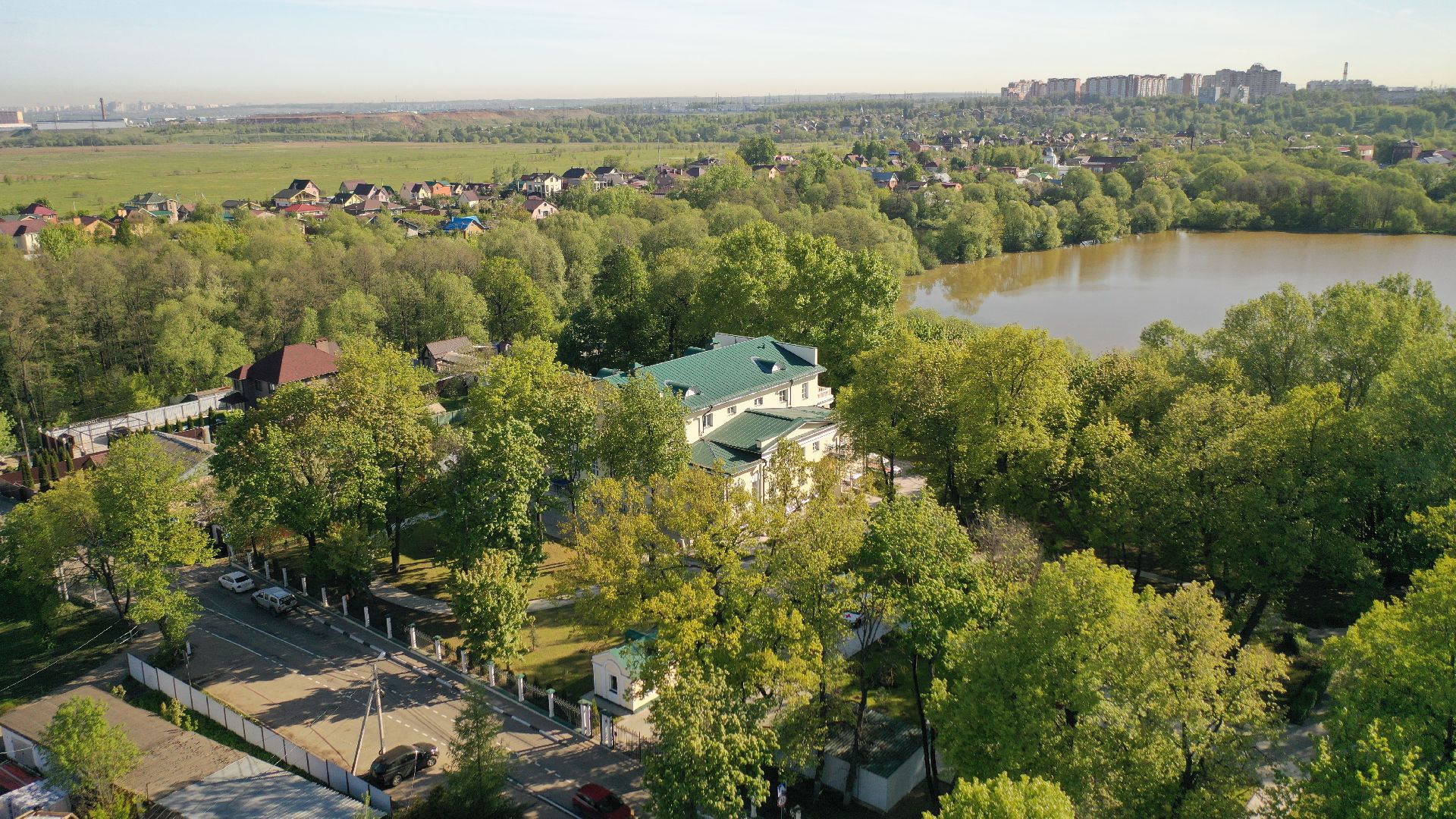 видео с коптера, хоспис, домодедово,