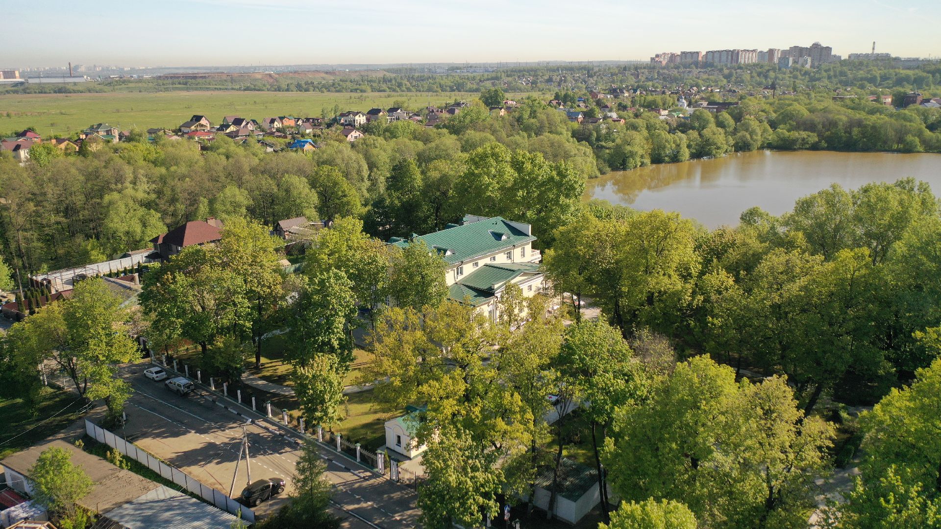 видео с коптера, хоспис, домодедово,