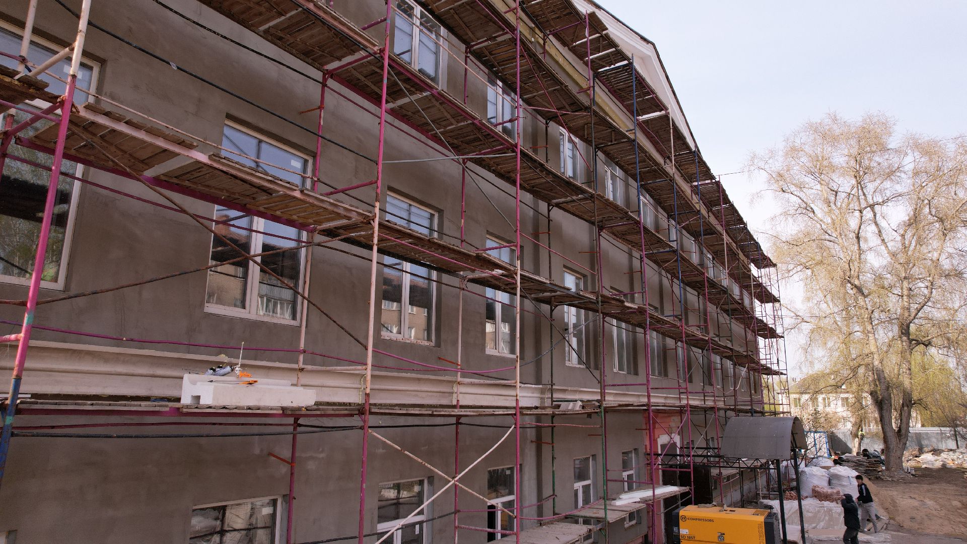 видео с коптера, овз, интернат,