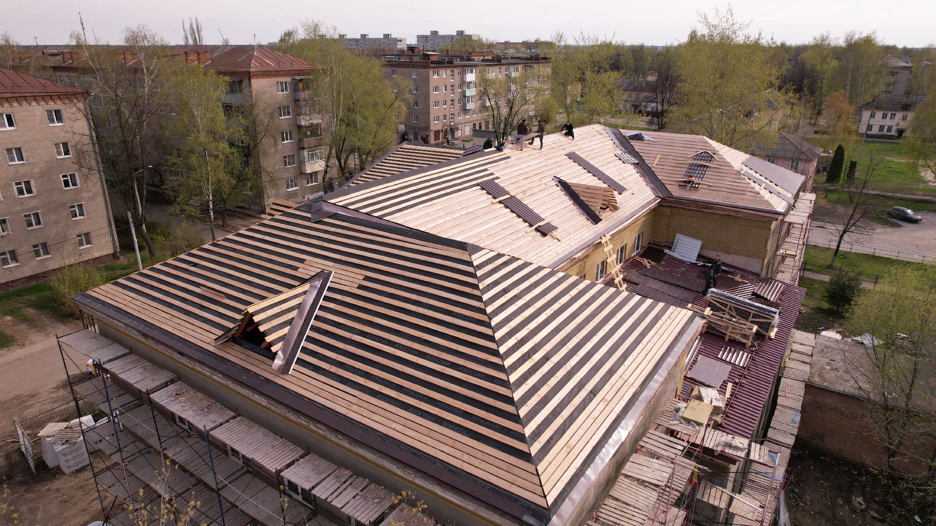 видео с коптера, овз, интернат,