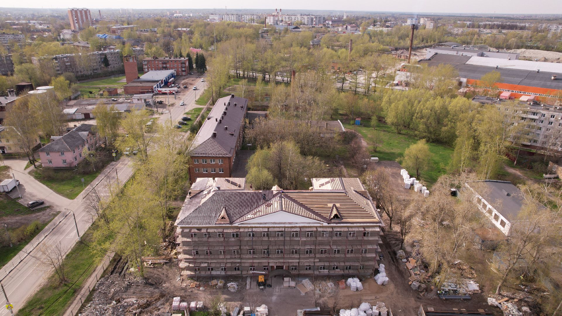 видео с коптера, овз, интернат,