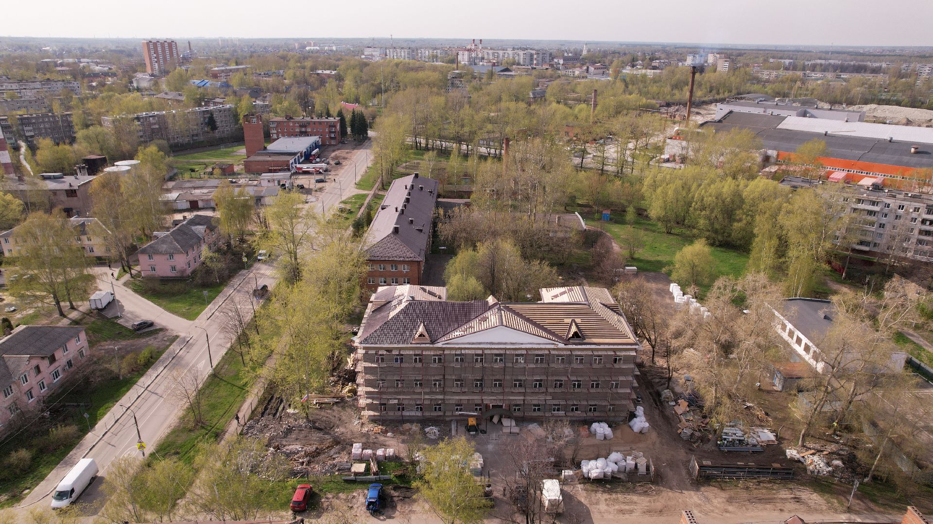 видео с коптера, овз, интернат,