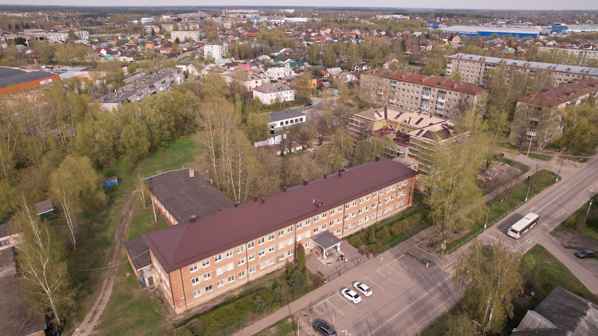 видео с коптера, овз, интернат,