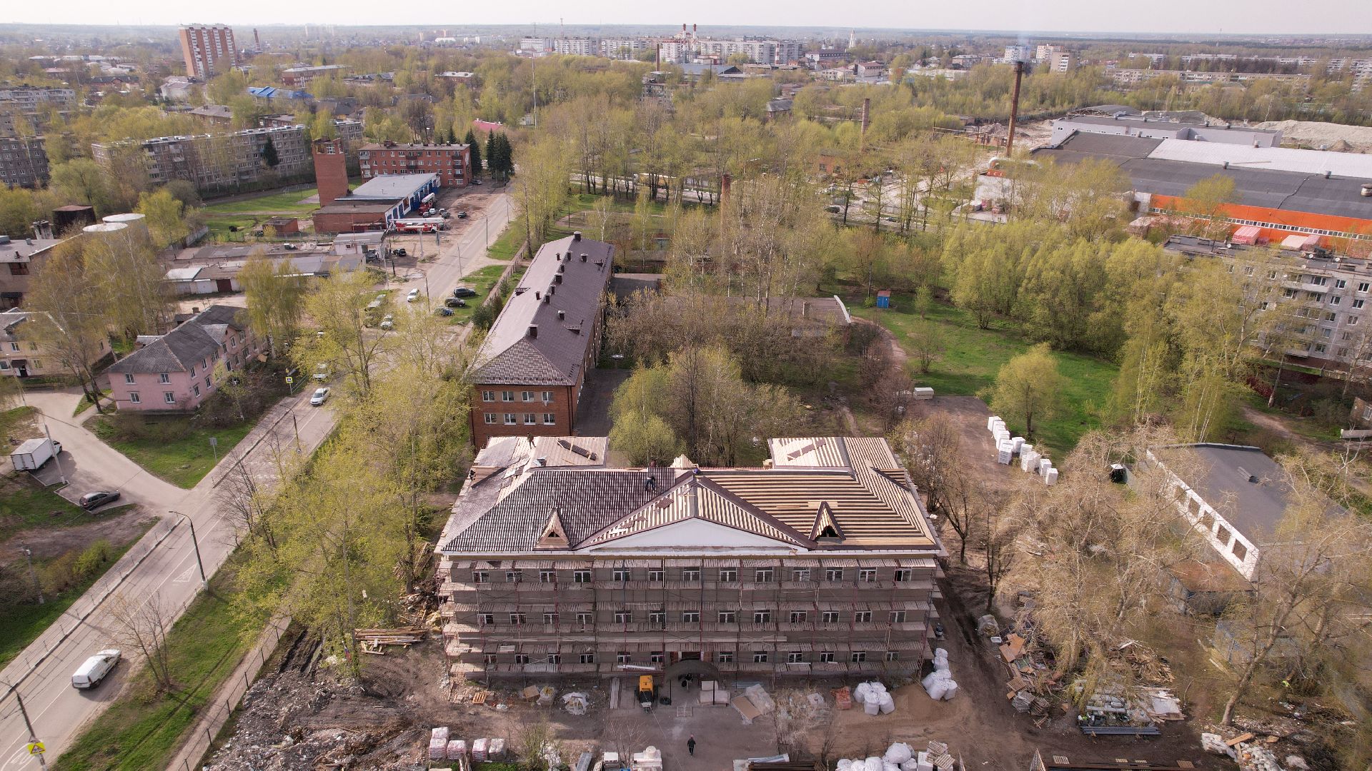 видео с коптера, овз, интернат,