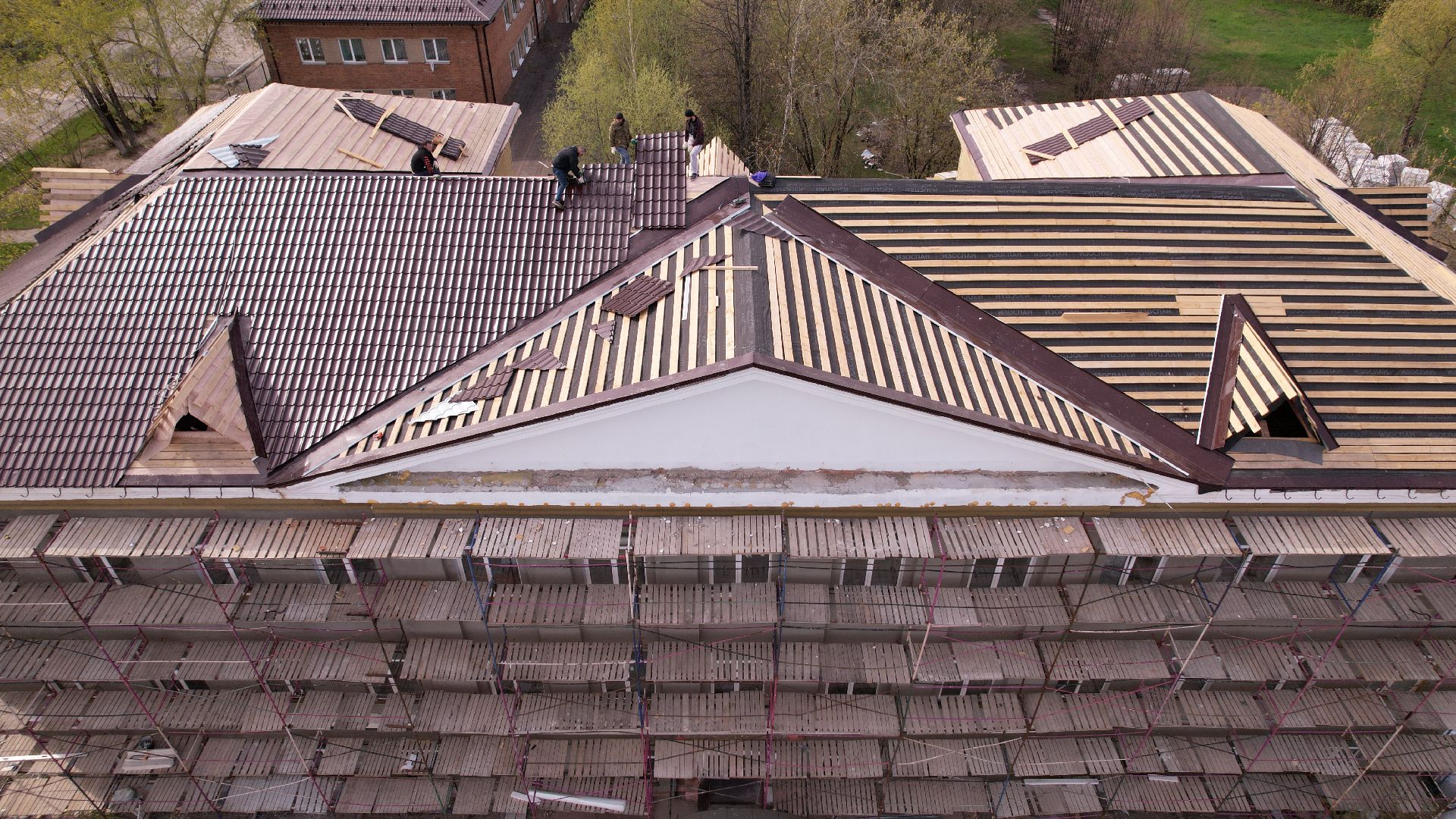 видео с коптера, овз, интернат,