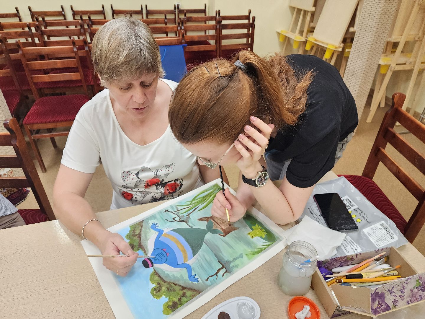 красноармейск, г.о. пушкинский, активное долголетие, акция, рисунки,