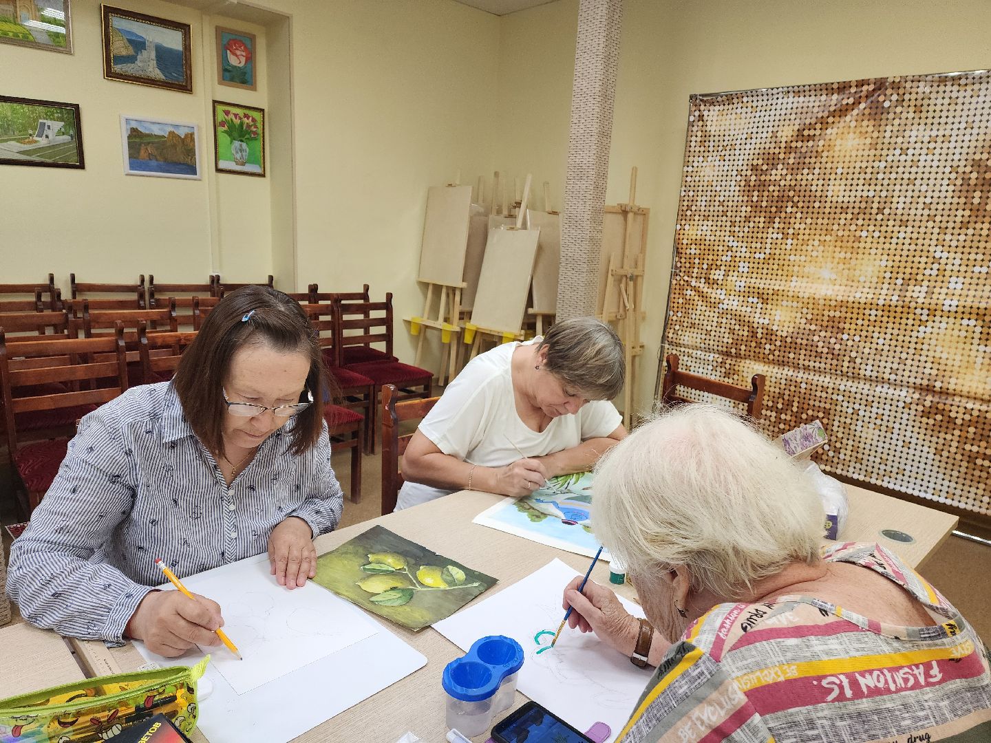 красноармейск, г.о. пушкинский, активное долголетие, акция, рисунки,