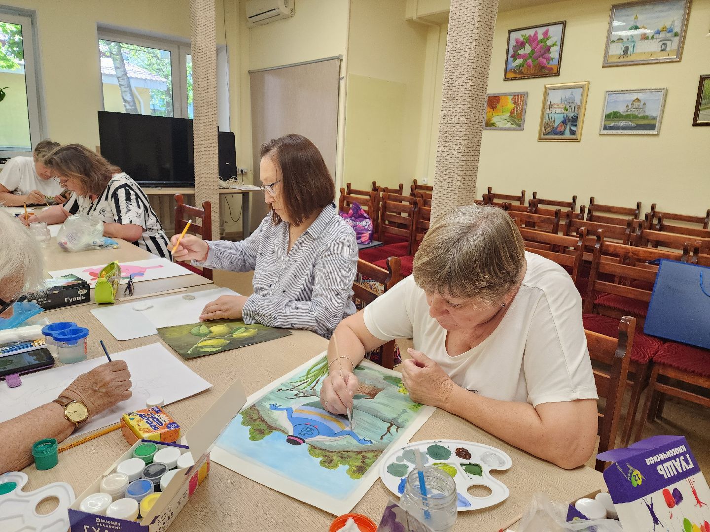 красноармейск, г.о. пушкинский, активное долголетие, акция, рисунки,