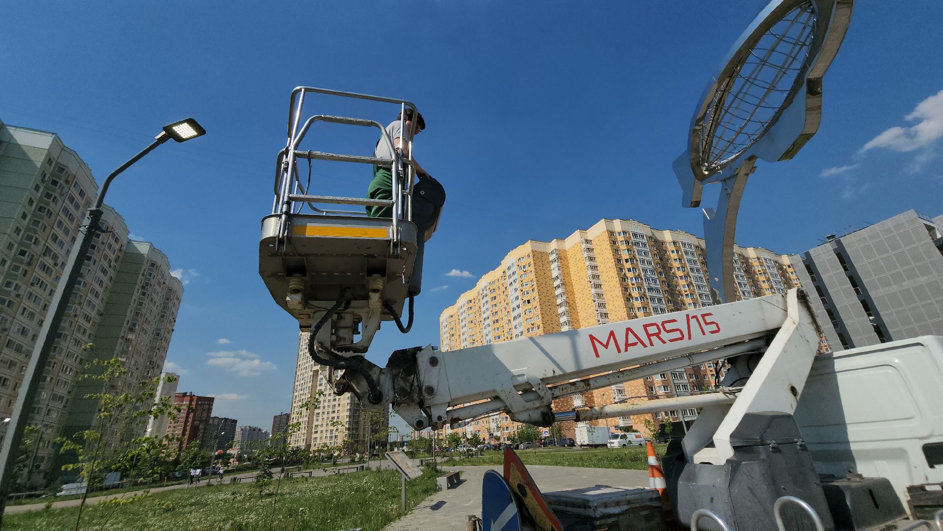 долгопрудный, светильник, Бульвар Умберто Нобиле, электрика,