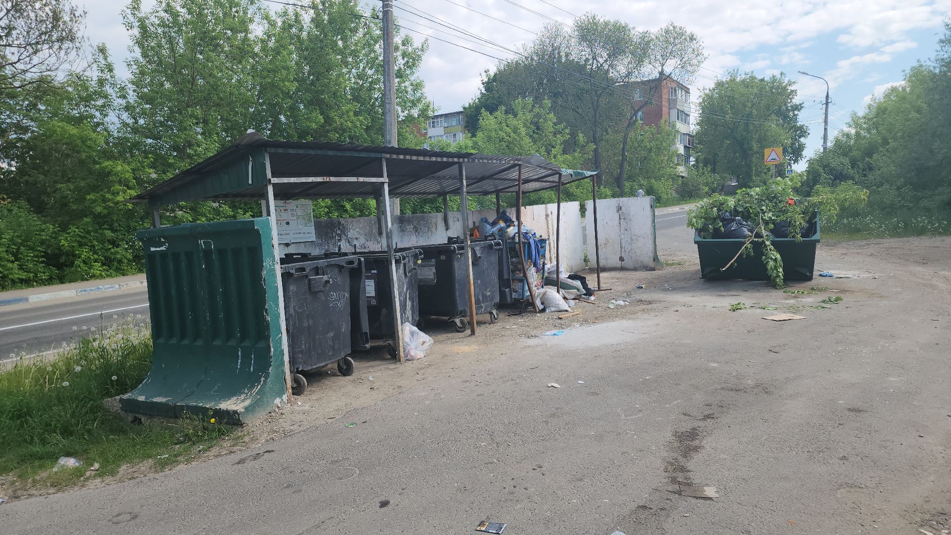 кашира, 8 марта, КГМ, крупногабаритные отходы, бункер, контейнерная площадка, штраф,