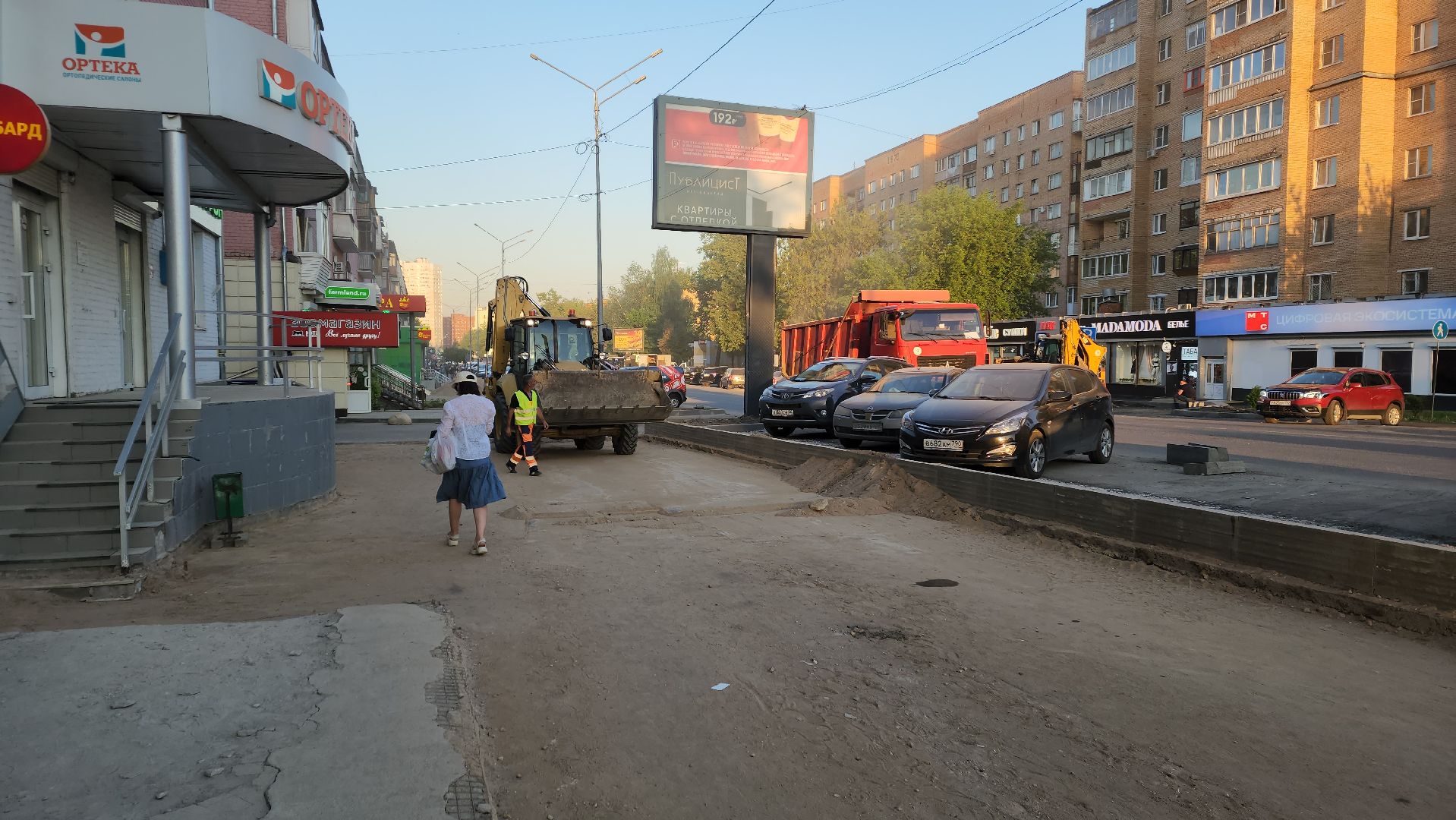 пушкино, дорожный ремонт, проспект, дороги, круговое движение,