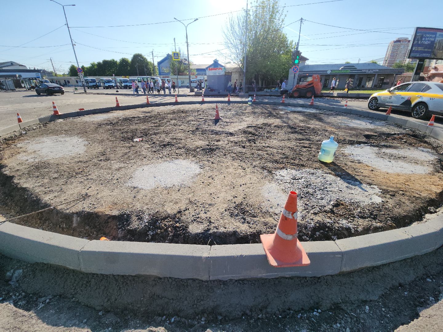пушкино, дорожный ремонт, проспект, дороги, круговое движение,