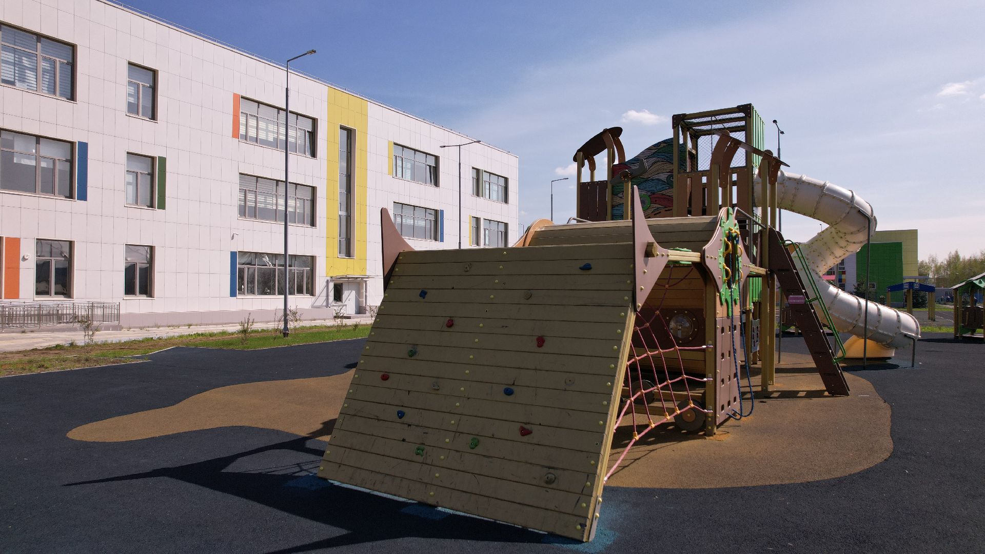 видео с коптера, павлово-посадский городской округ, школа,