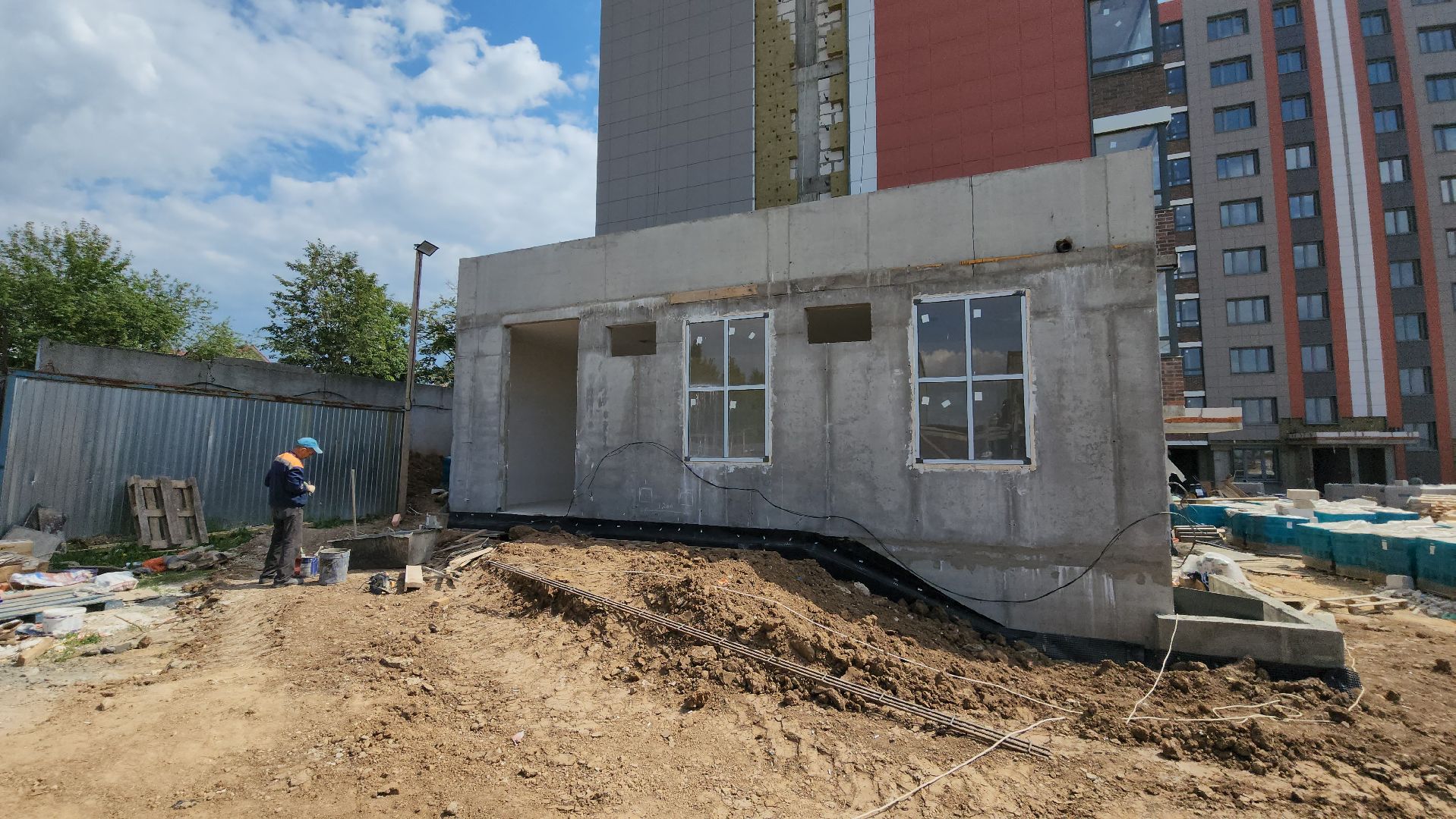 кашира, строительство, мкд, жк радужный, фасадные работы, котельная, трансформаторная подстанция, газ,