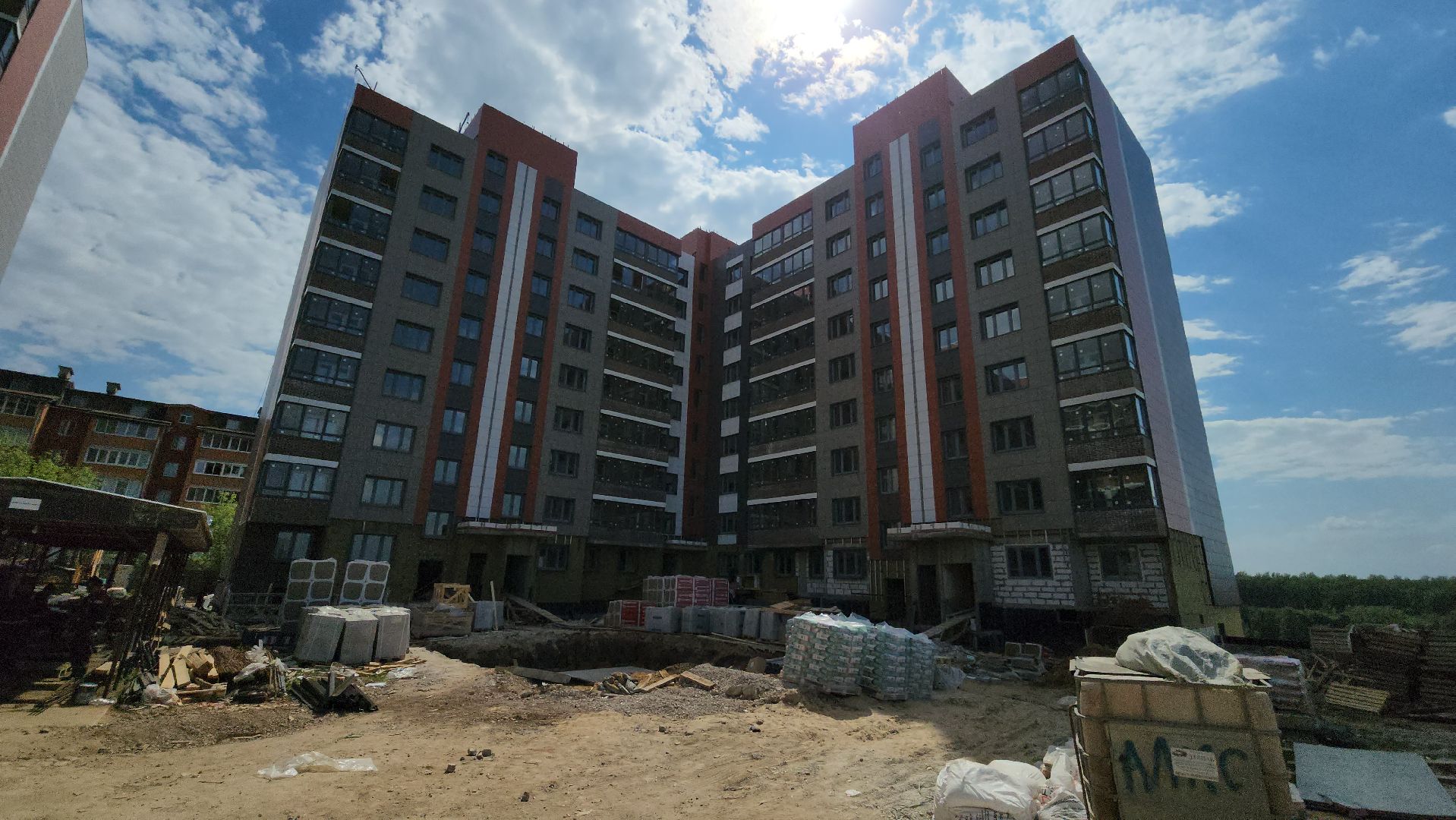 кашира, строительство, мкд, жк радужный, фасадные работы, котельная, трансформаторная подстанция, газ,