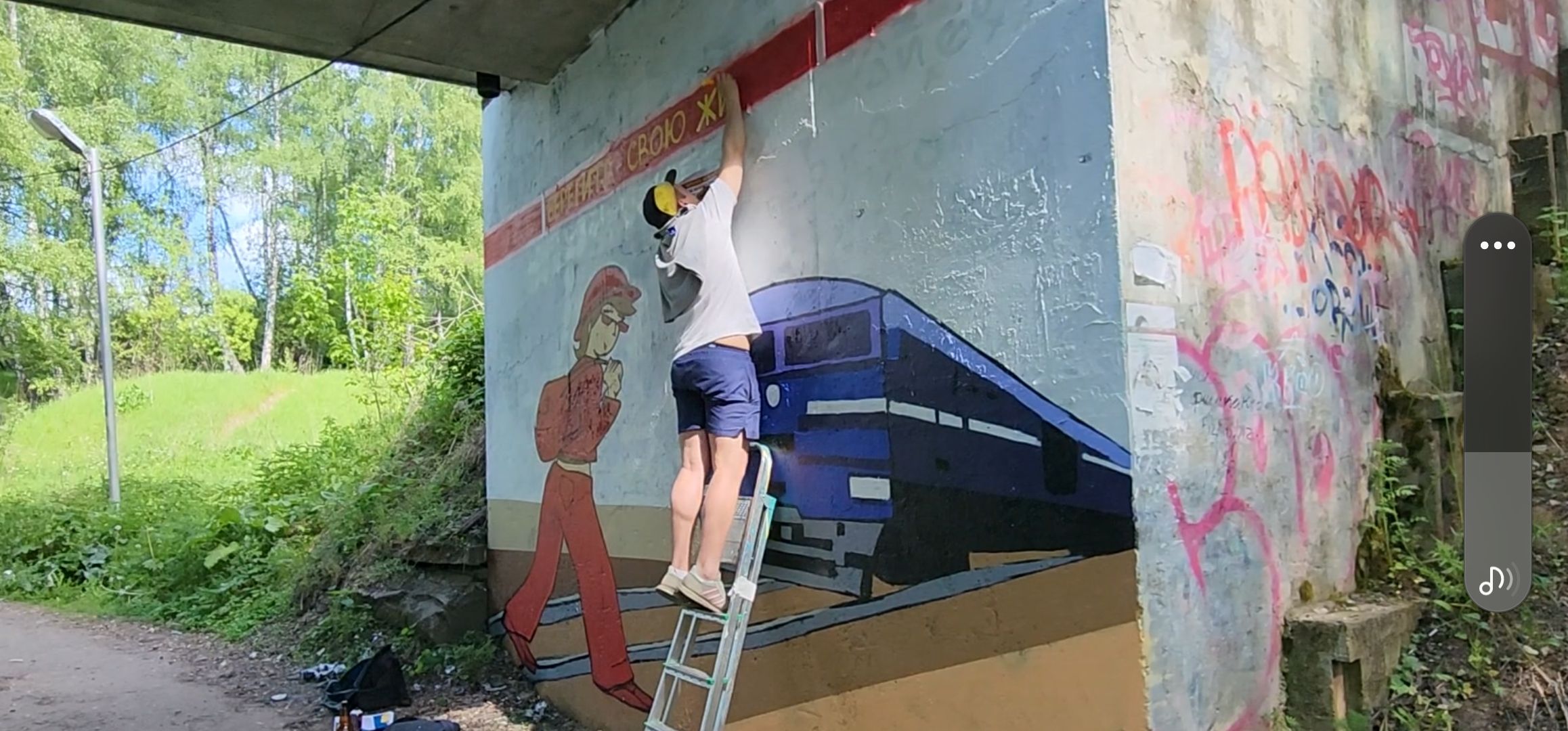 кашира, тесна, железная дорога, безопасность на жд, граффити, жд пути, жд переход,