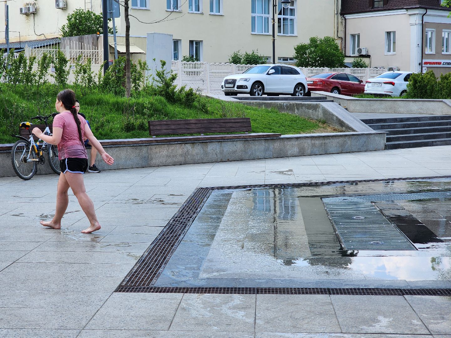 Фонтанная площадь, лето, погода, Ногинск, Богородский городской округ,