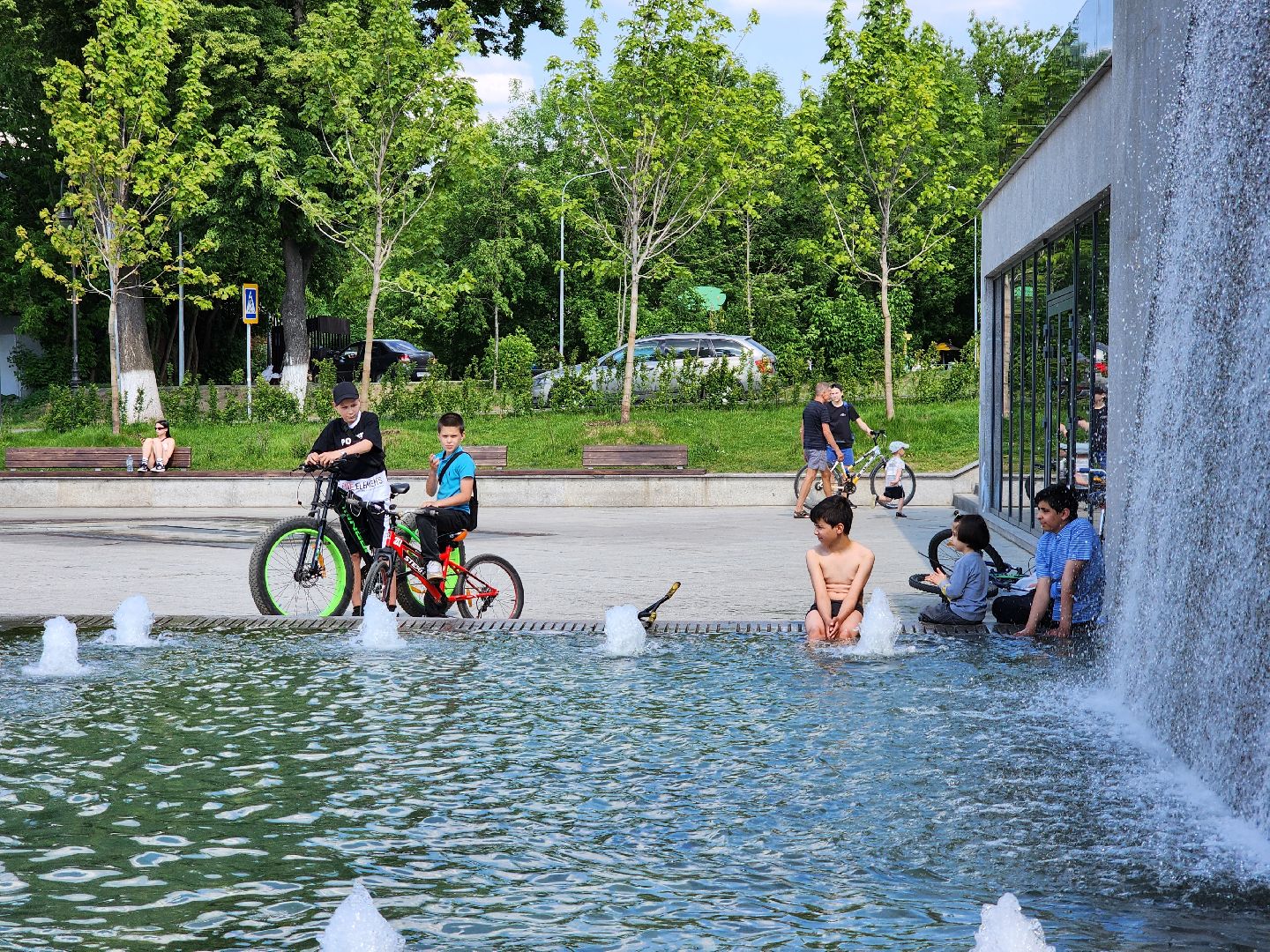 Фонтанная площадь, лето, погода, Ногинск, Богородский городской округ,