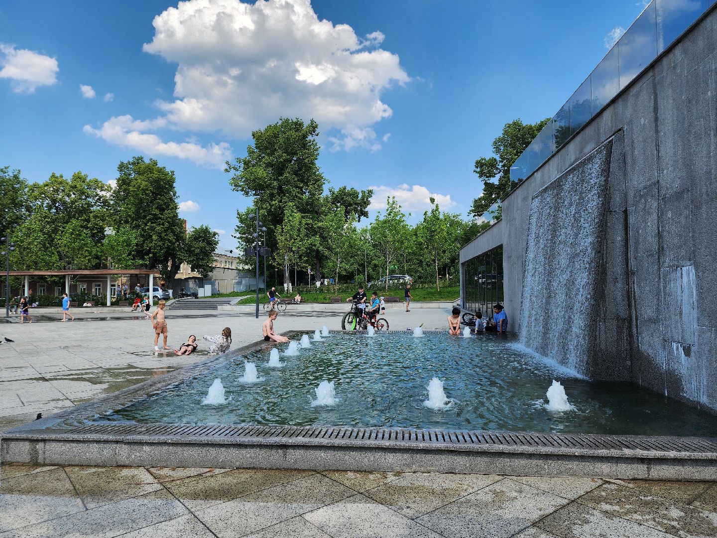 Фонтанная площадь, лето, погода, Ногинск, Богородский городской округ,