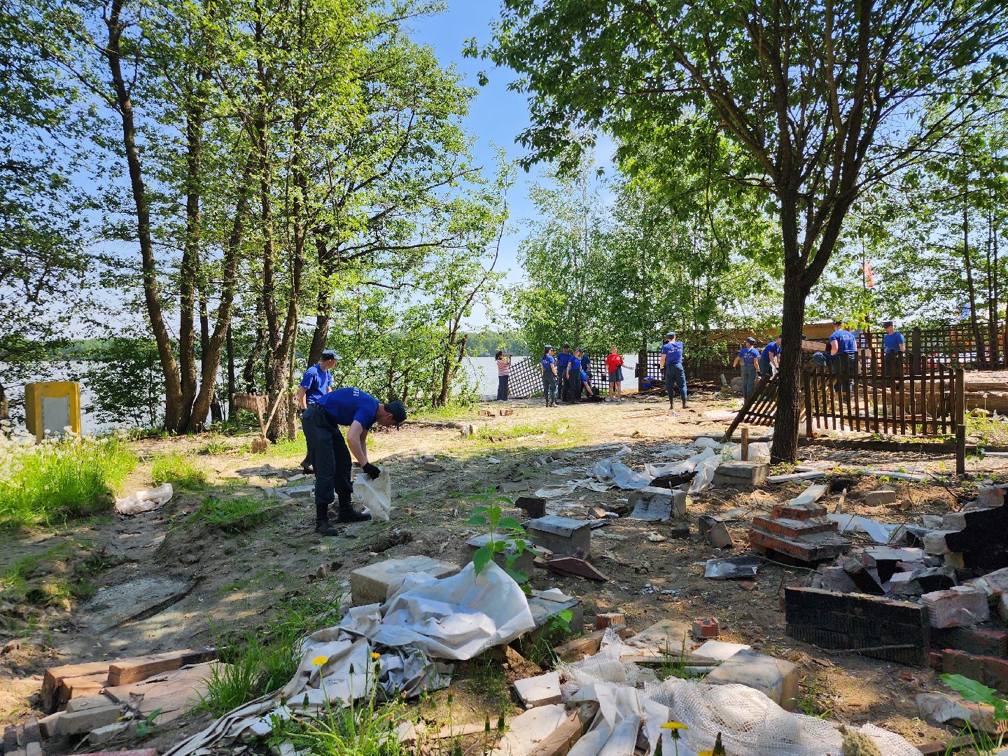 экологическая акция, очистка водоема, Бисеровское озеро, Бисерово, Богородский городской округ,
