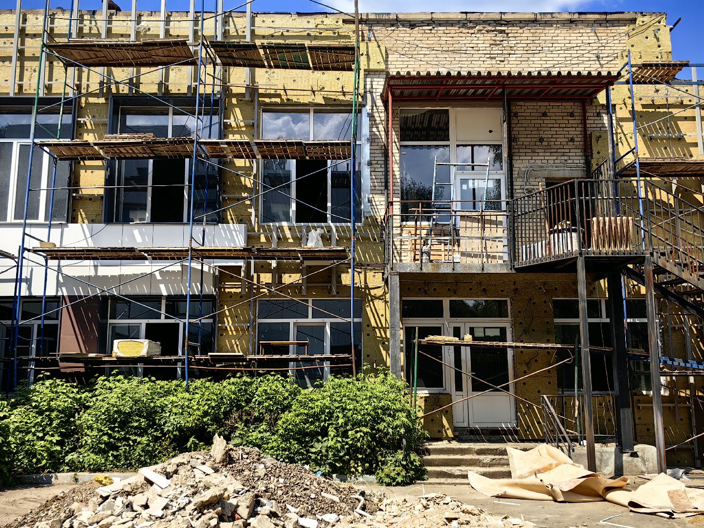 капитальный ремонт, школа, отделочные работы, фасад, благоустройство,