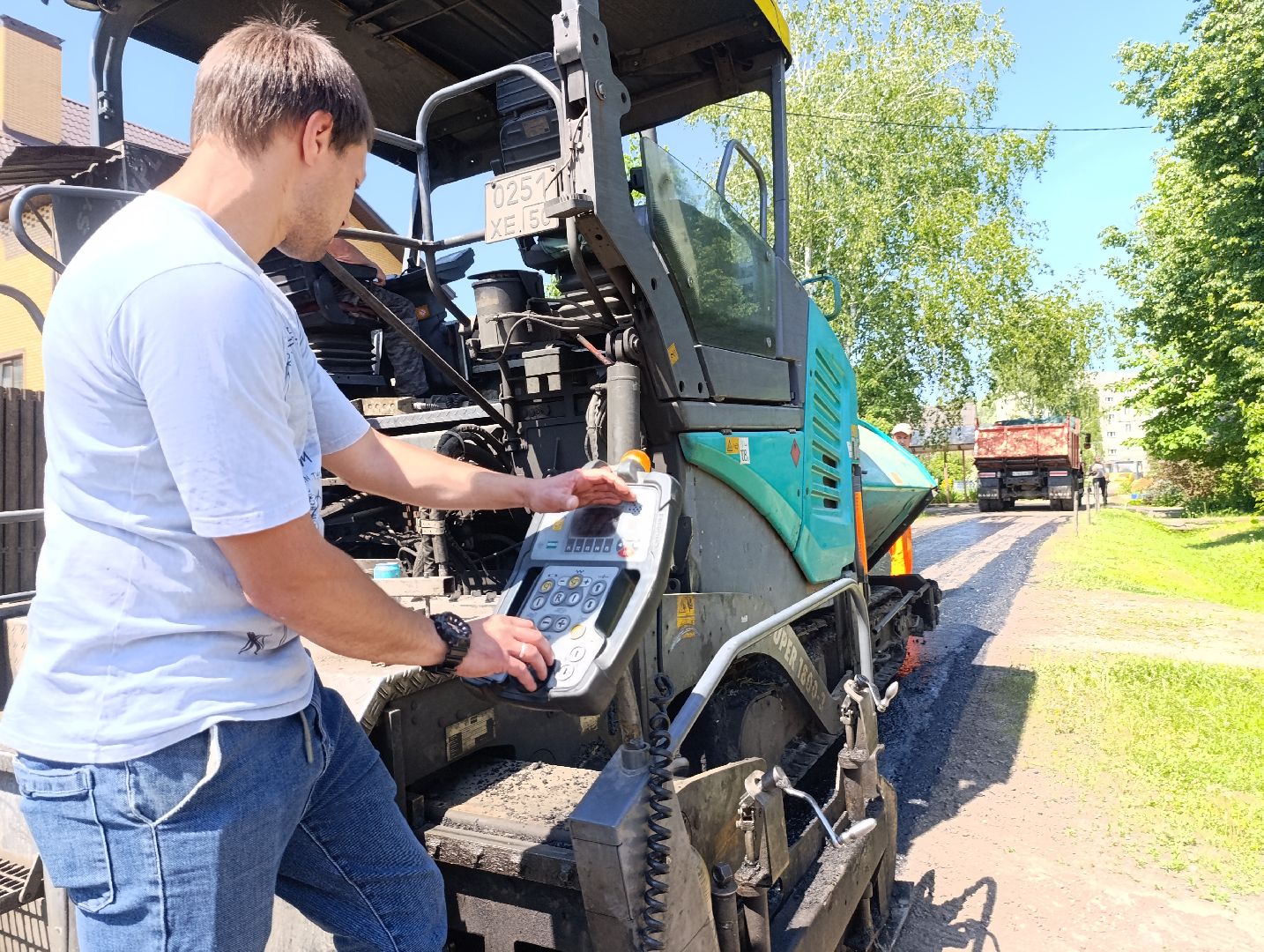 Бронницы, Ремонт дороги, Ремонт в Бронницах, Улица Рабочая, Новый асфальт, Укладка асфальта,
