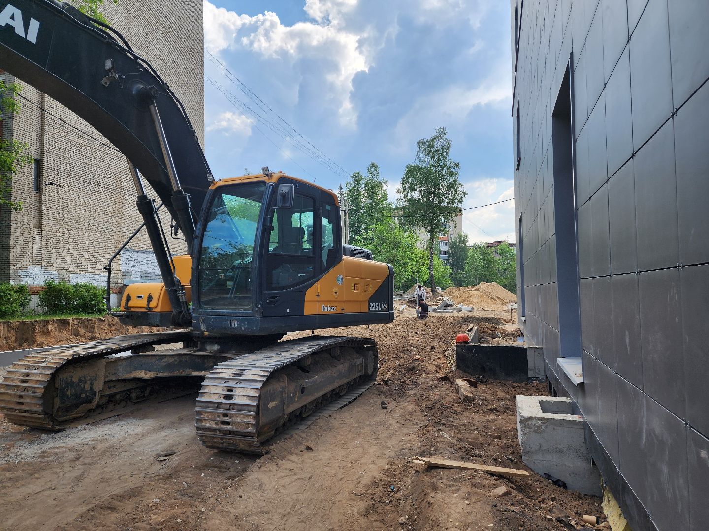 красноармейск, г.о. пушкинский, дом для переселенцев, стройка,