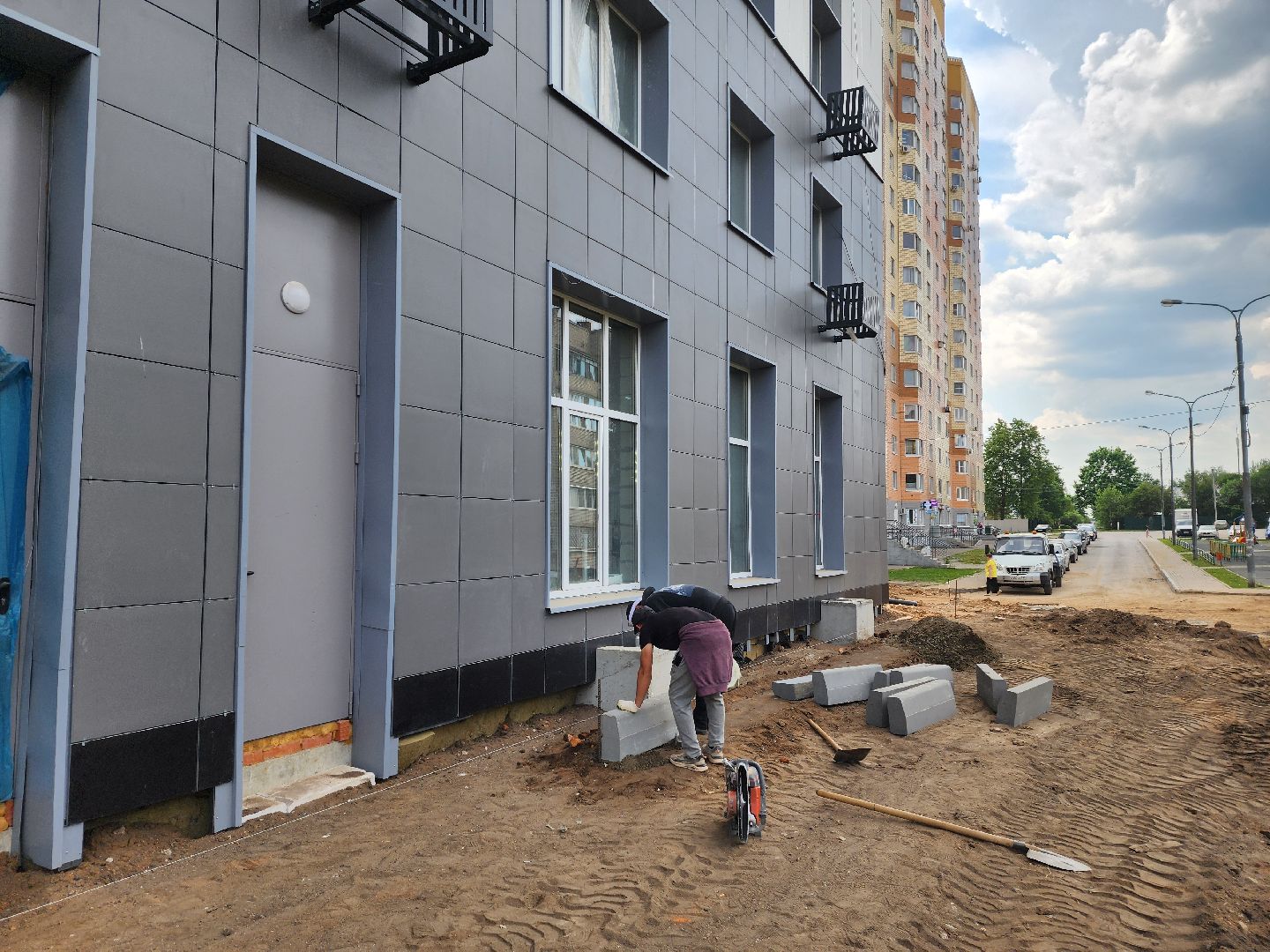 красноармейск, г.о. пушкинский, дом для переселенцев, стройка,