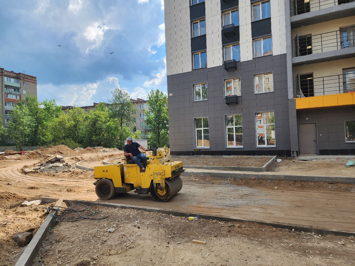 красноармейск, г.о. пушкинский, дом для переселенцев, стройка,