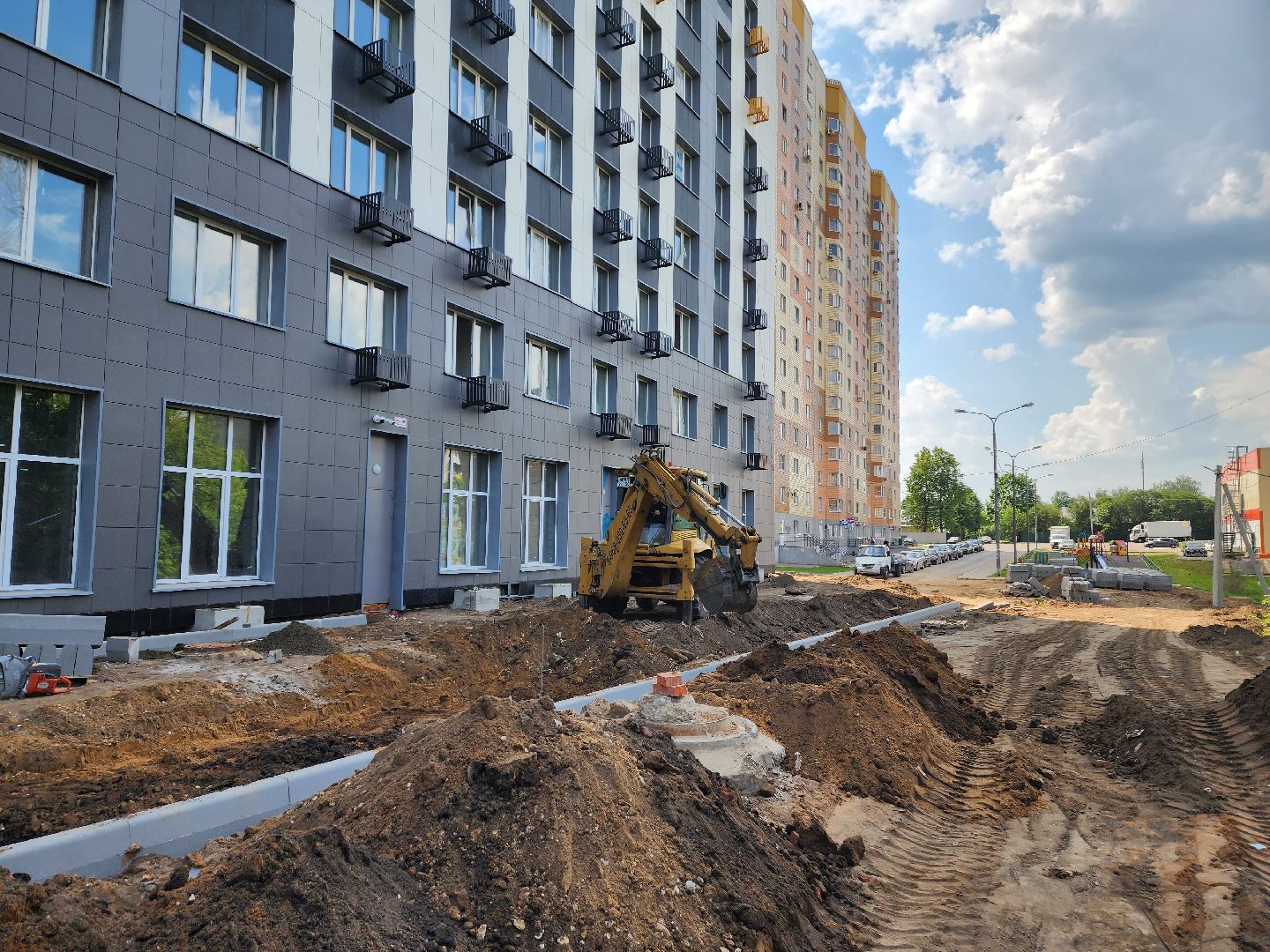 красноармейск, г.о. пушкинский, дом для переселенцев, стройка,