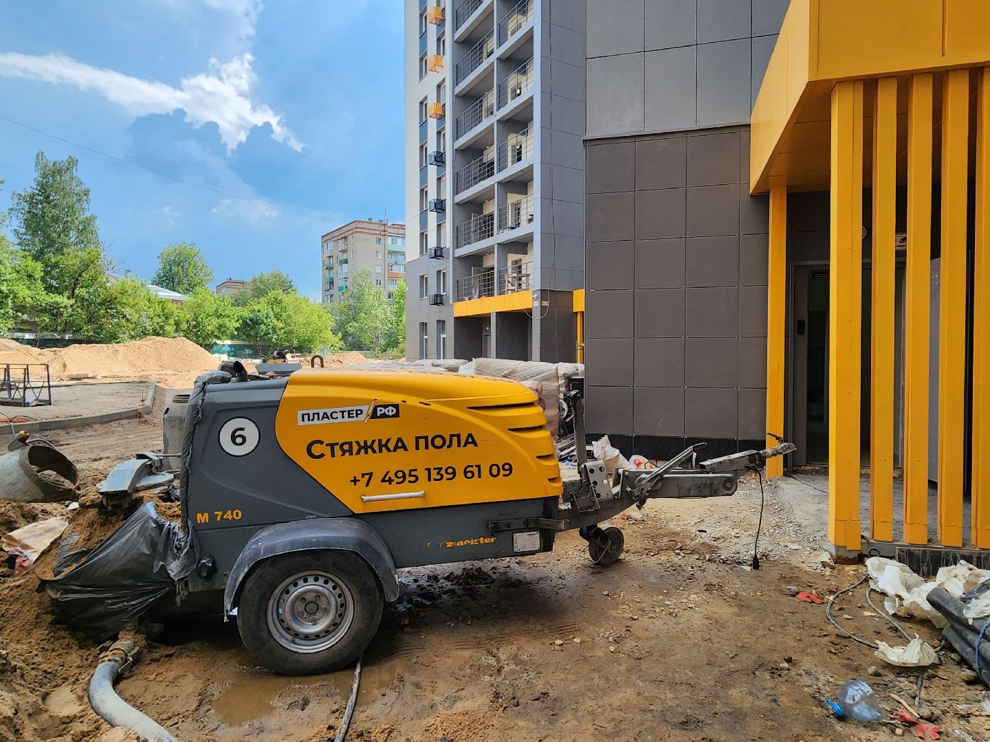 красноармейск, г.о. пушкинский, дом для переселенцев, стройка,