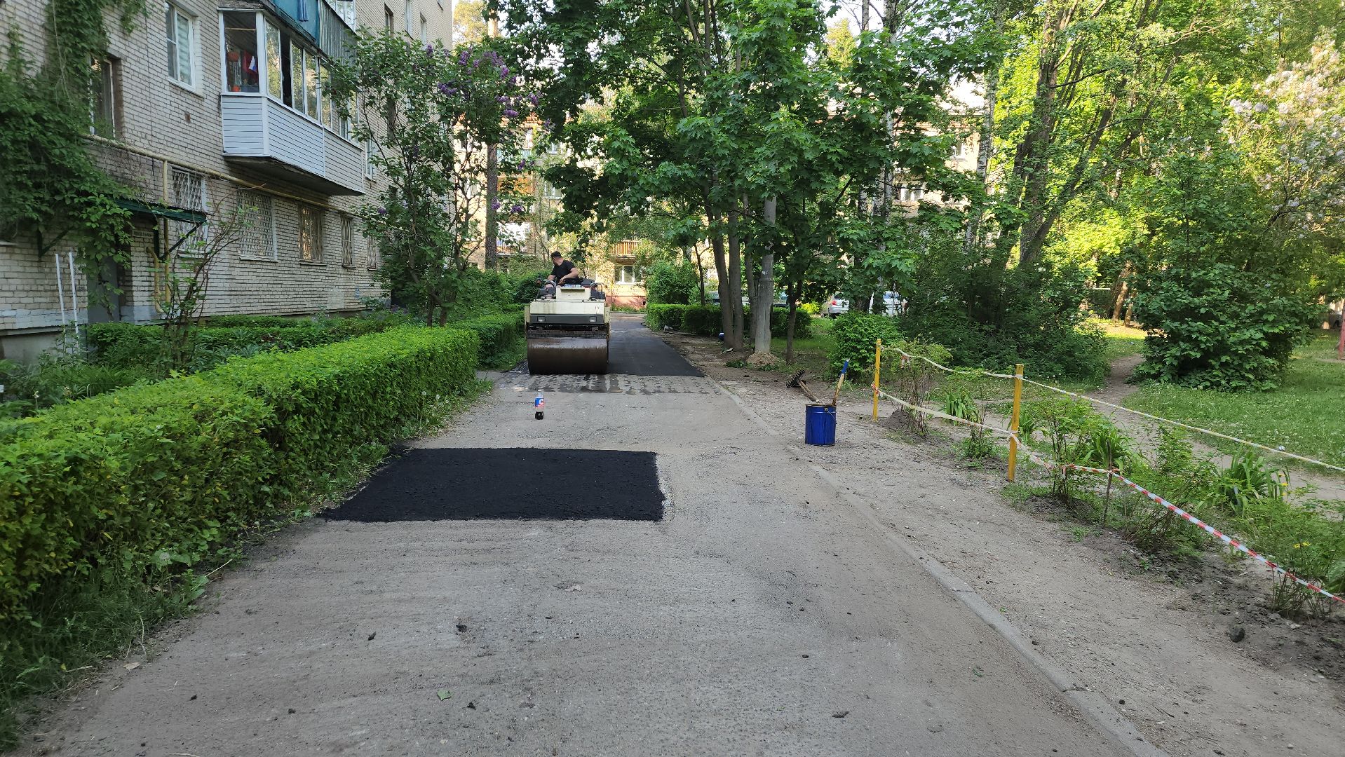 пушкино, благоустройство, ямочный ремонт, дворовая территория,