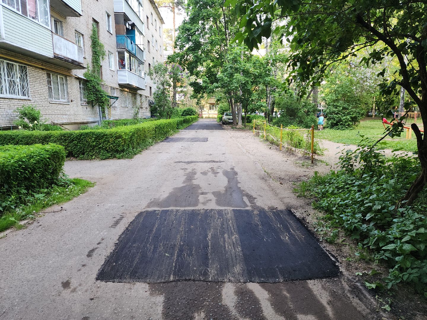 пушкино, благоустройство, ямочный ремонт, дворовая территория,