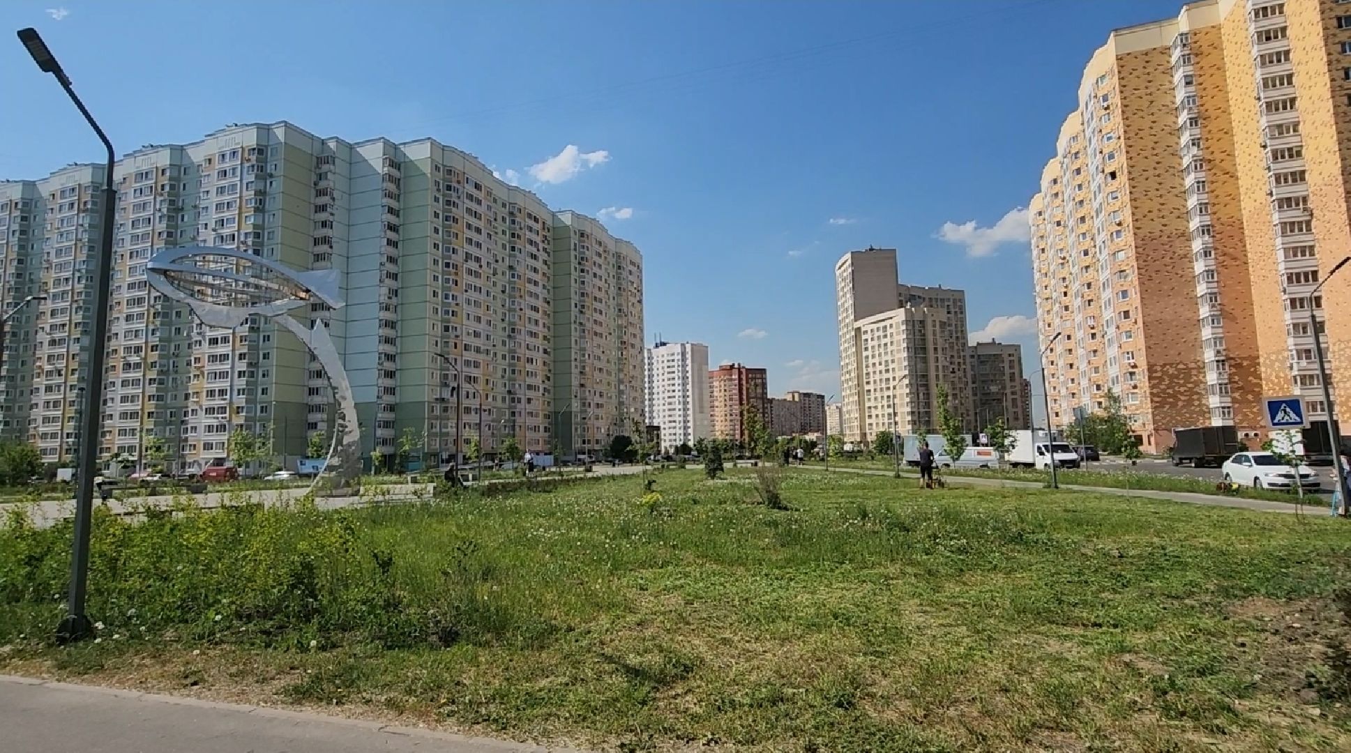 долгопрудный, покос травы,благоустройство, бульвар умберто нобиле,