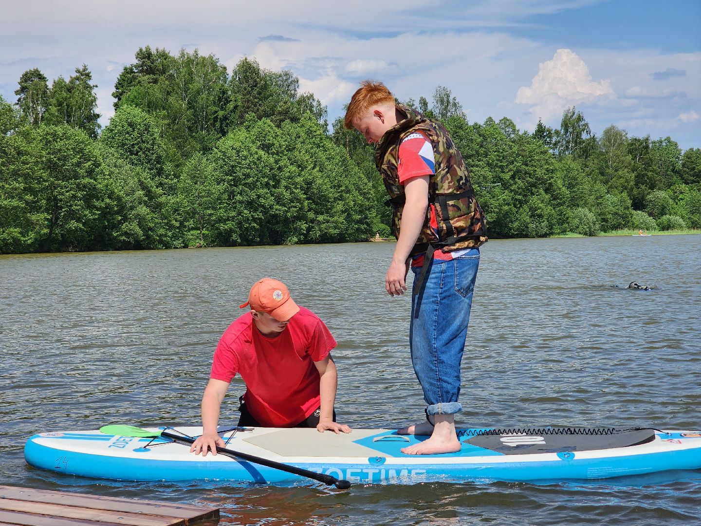 сапборд, сапсерфинг, озеро Бисерово, Богородский городской округ,