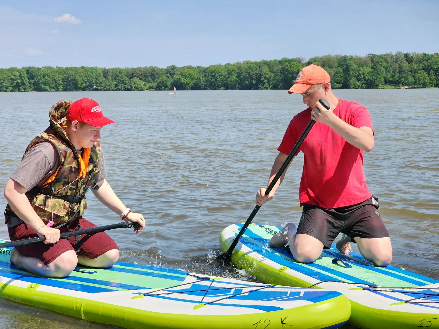 сапборд, сапсерфинг, озеро Бисерово, Богородский городской округ,
